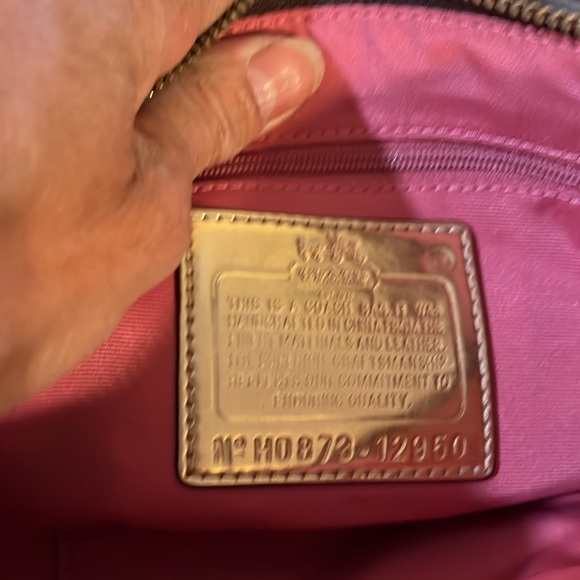 COACH MADISON HOBO CANVAD/LEATHER BAG 12950 - Picture 8 of 9